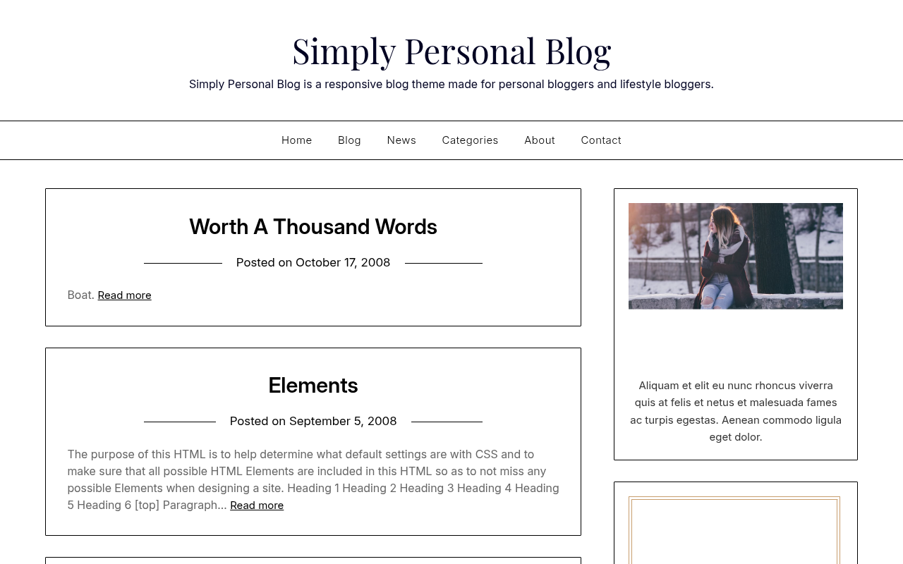 Десктоп — Simply Personal Blog