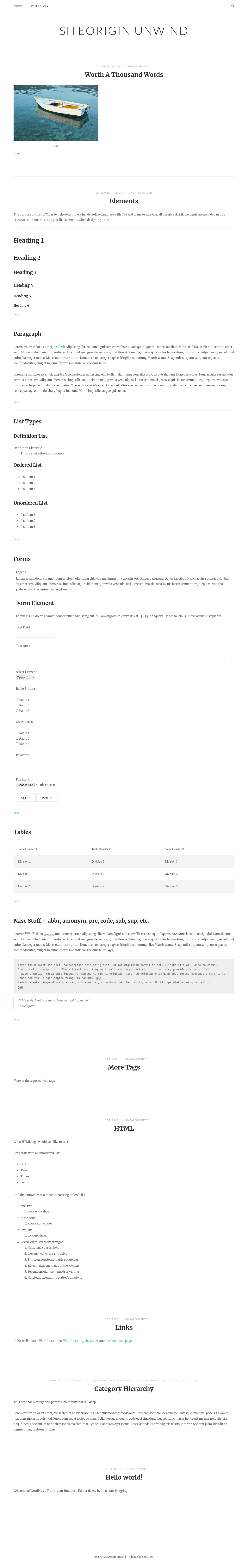 Десктоп (ниже) — SiteOrigin Unwind