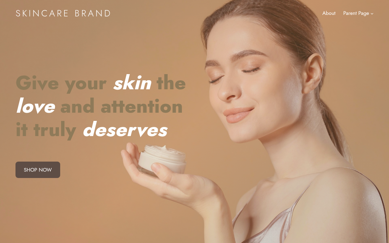 Десктоп — Skincare Brand
