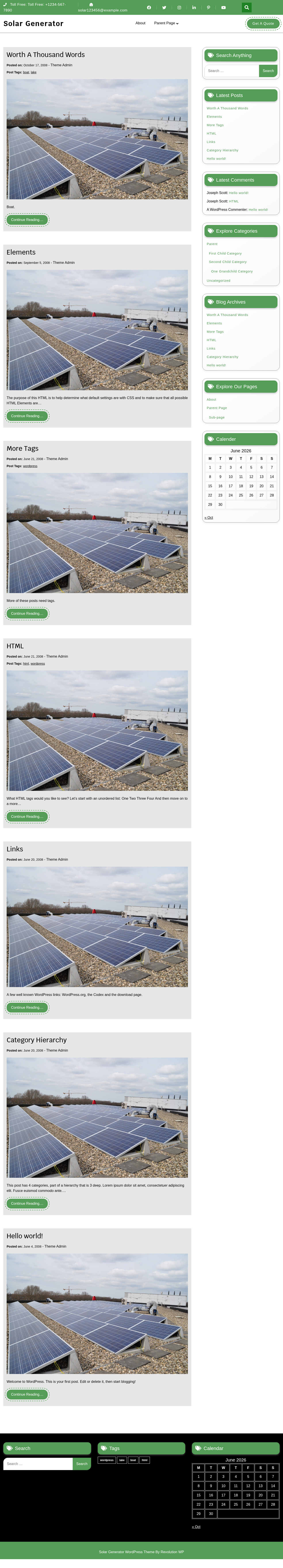 Десктоп (ниже) — Solar Generator