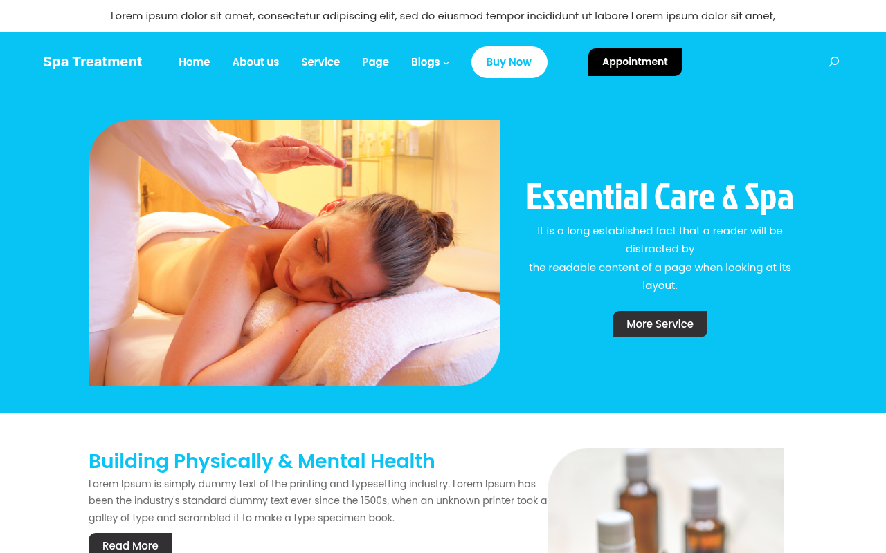 Десктоп — Spa Treatment