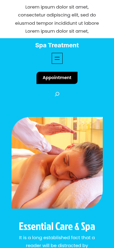Мобильный вид — Spa Treatment