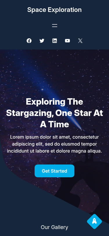 Мобильный вид — Space Exploration