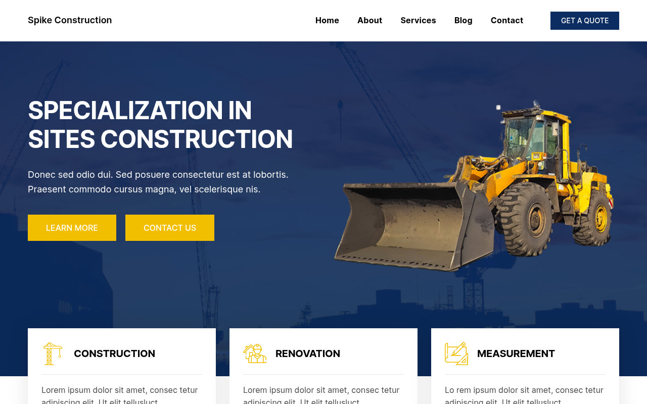 Десктоп — Spike Construction