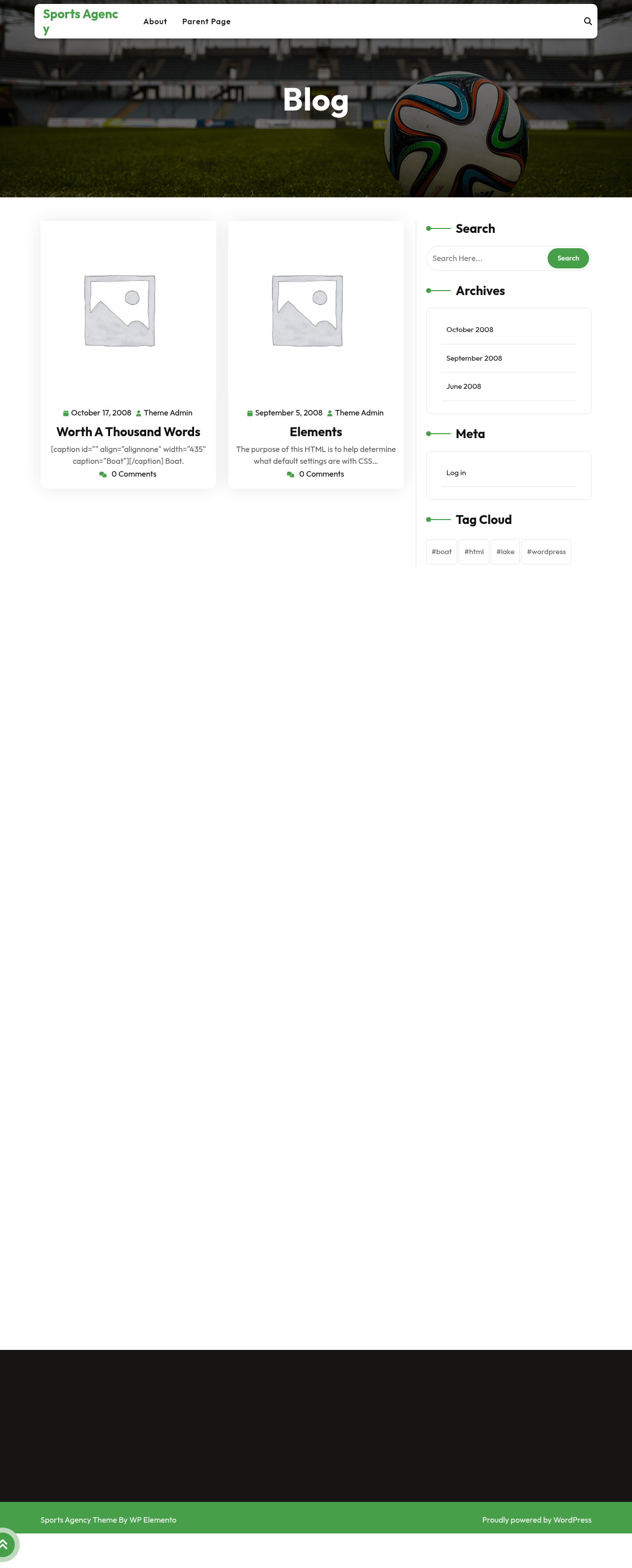 Десктоп (ниже) — Sports Agency