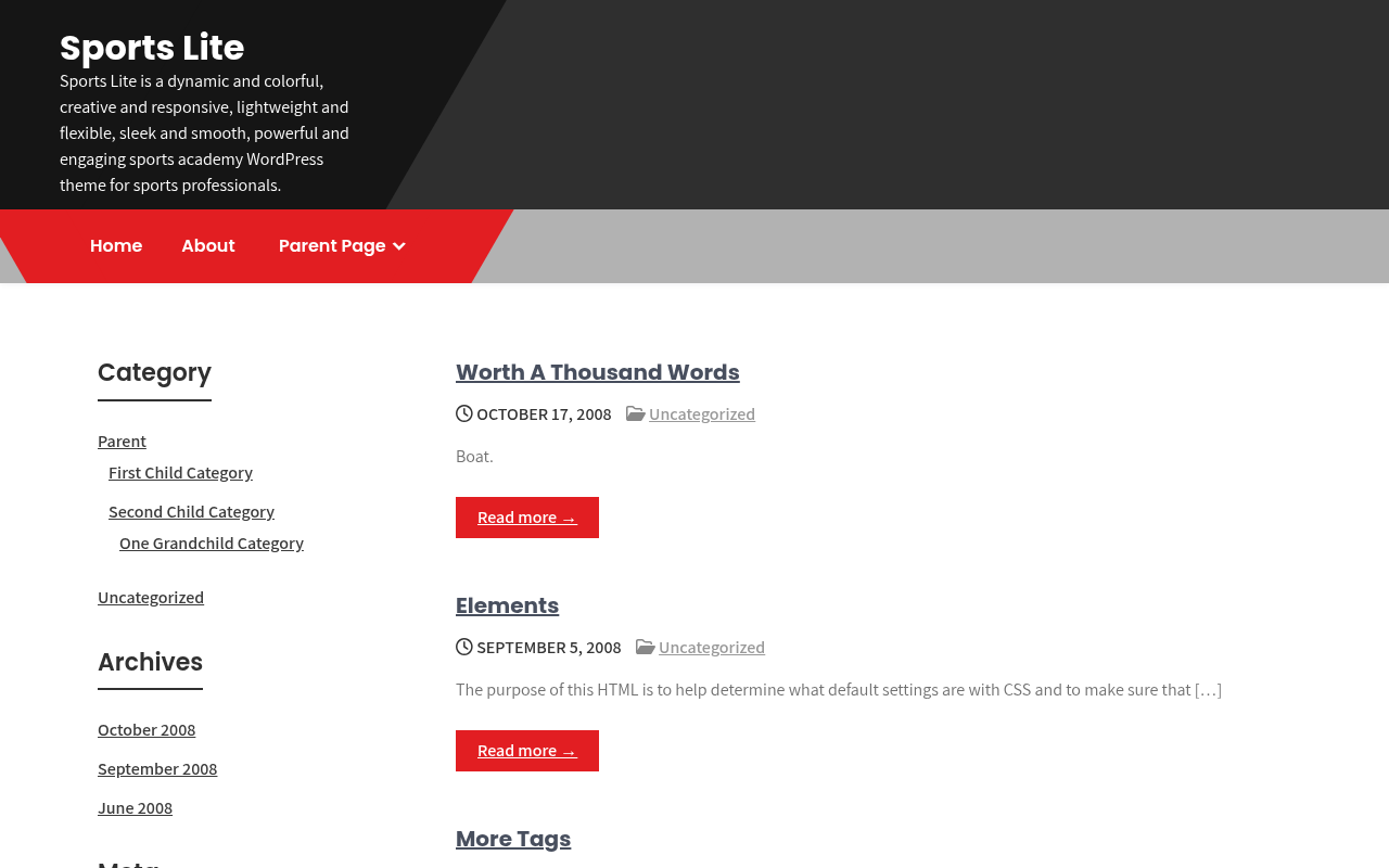 Десктоп — Sports Lite