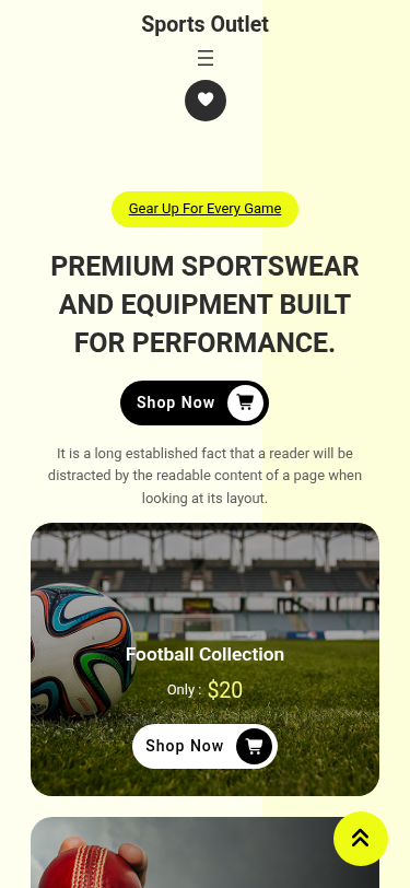 Мобильный вид — Sports Outlet