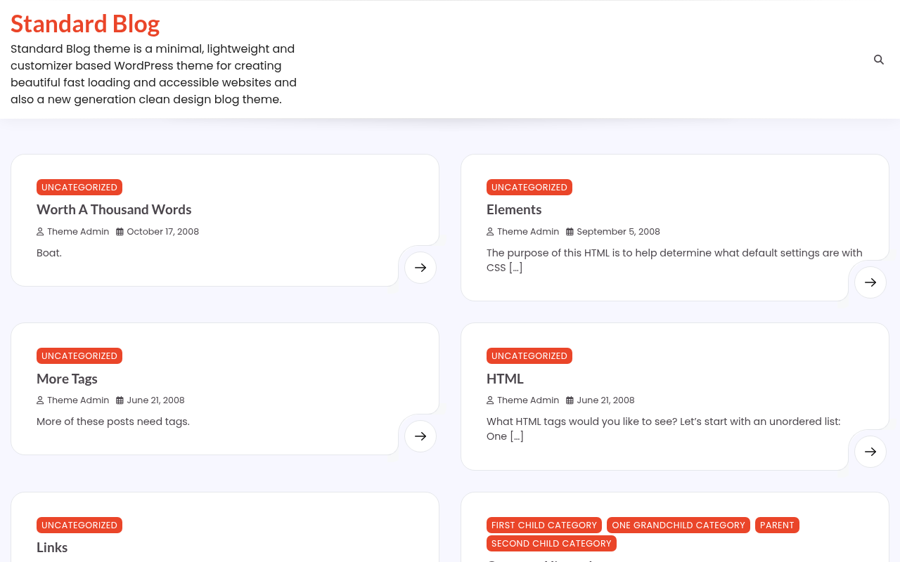 Десктоп — Standard Blog