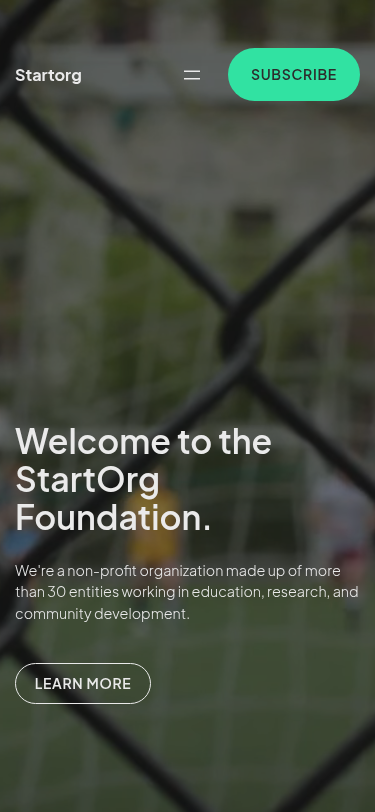 Мобильный вид — Startorg