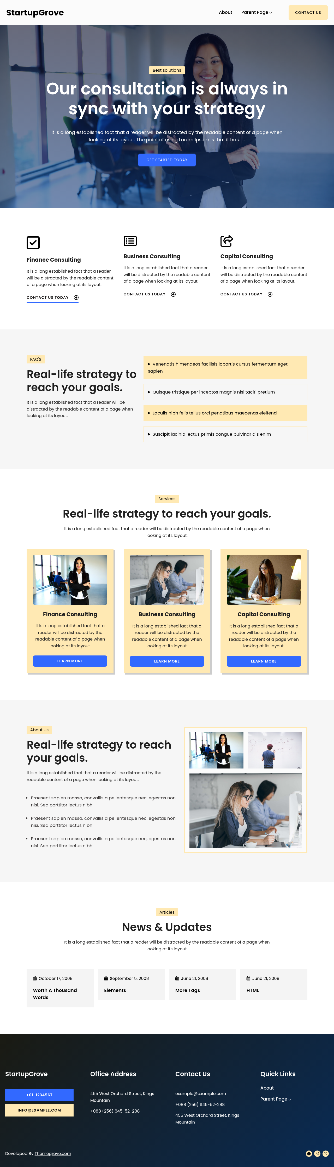 Десктоп (ниже) — StartupGrove
