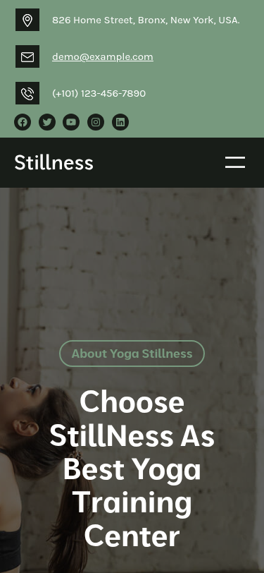Мобильный вид — Stillness