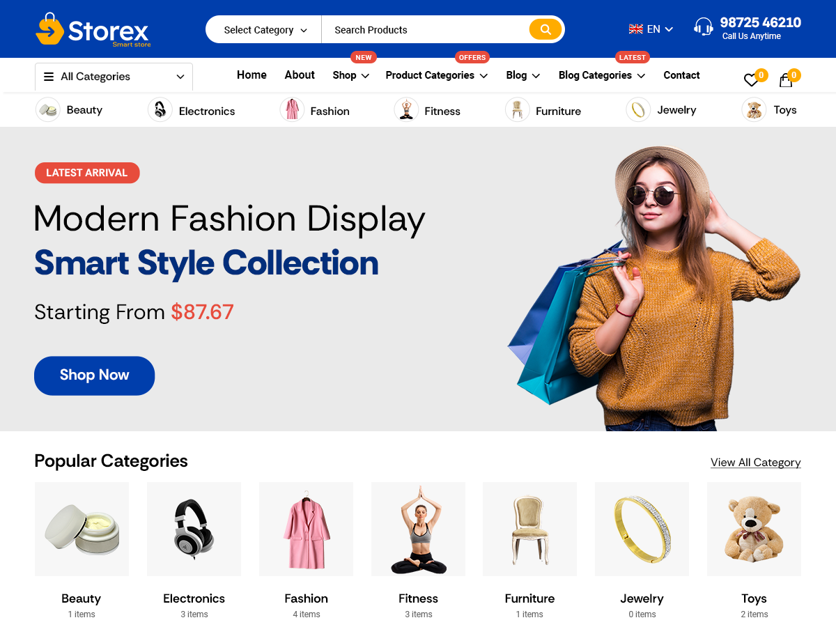 WordPress тема StoreX