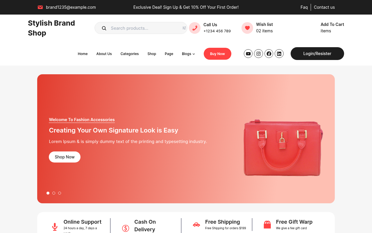 Десктоп — Stylish Brand Shop