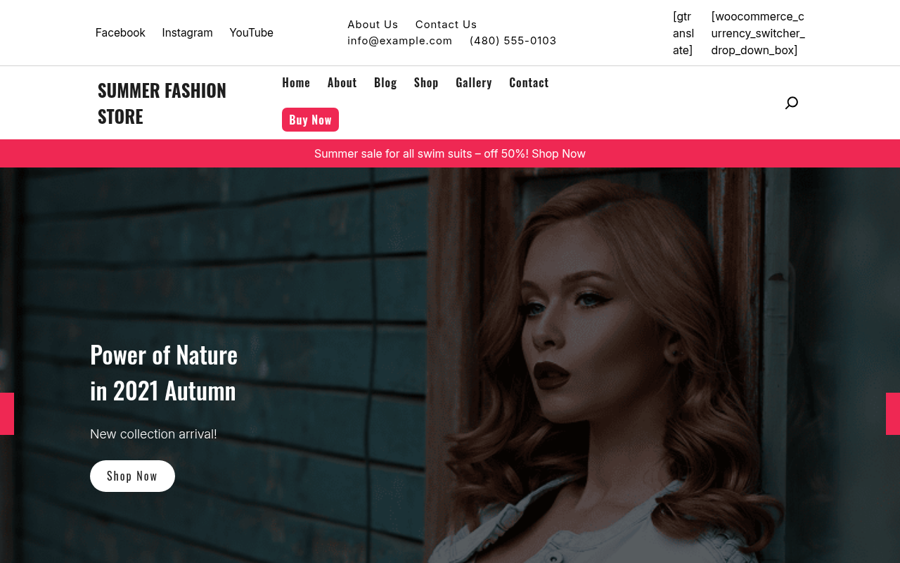 Десктоп — Summer Fashion Store