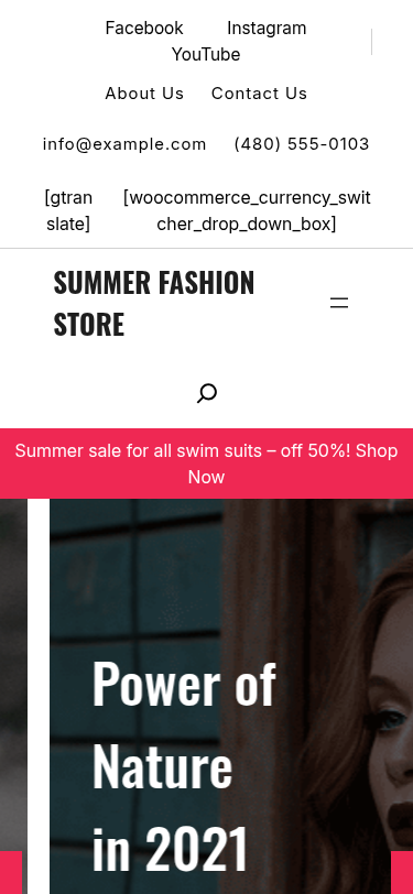 Мобильный вид — Summer Fashion Store