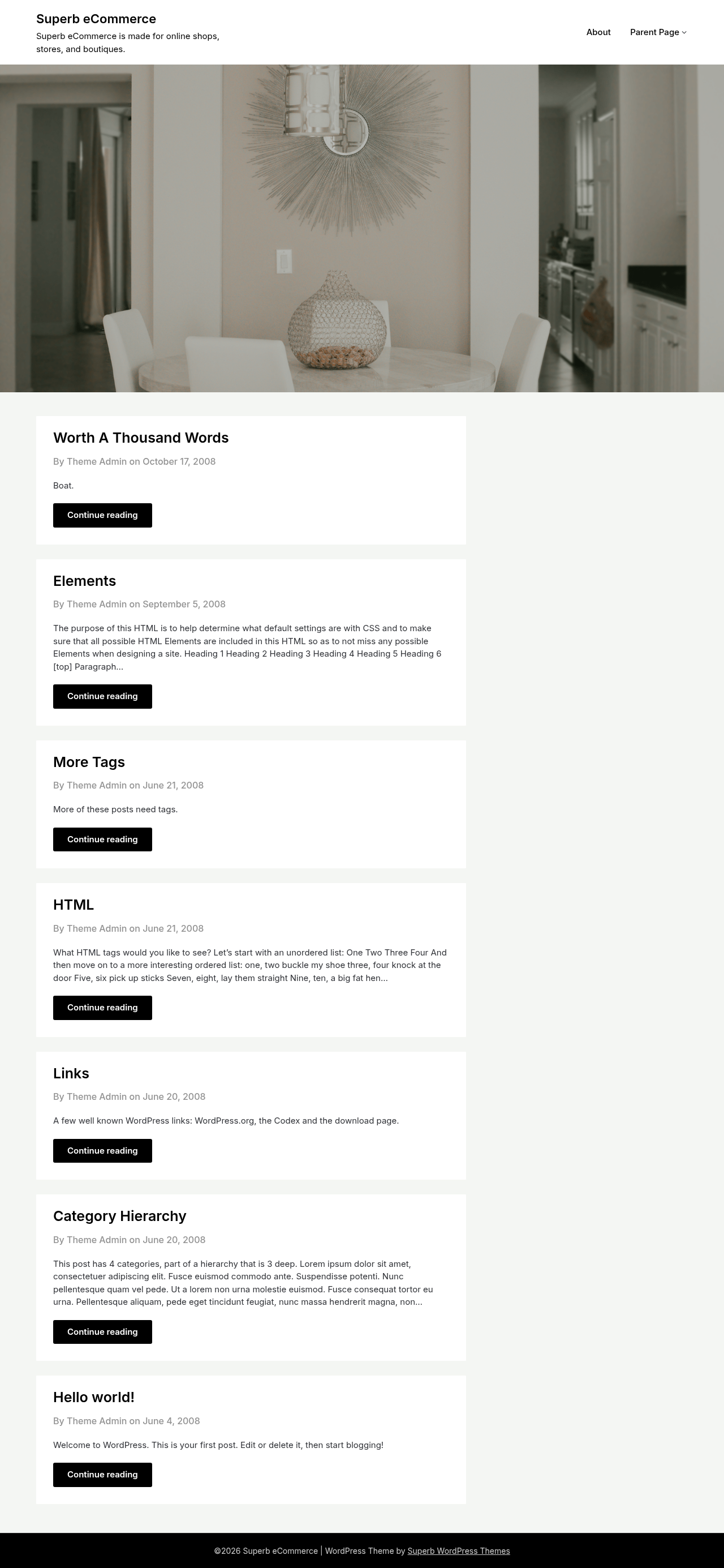 Десктоп (ниже) — Superb eCommerce