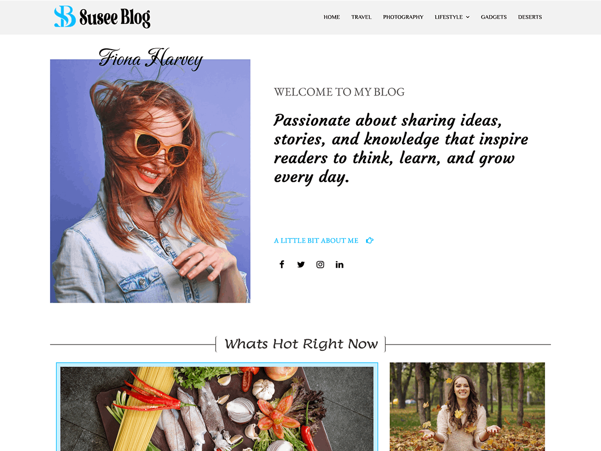 WordPress тема Susee Blog