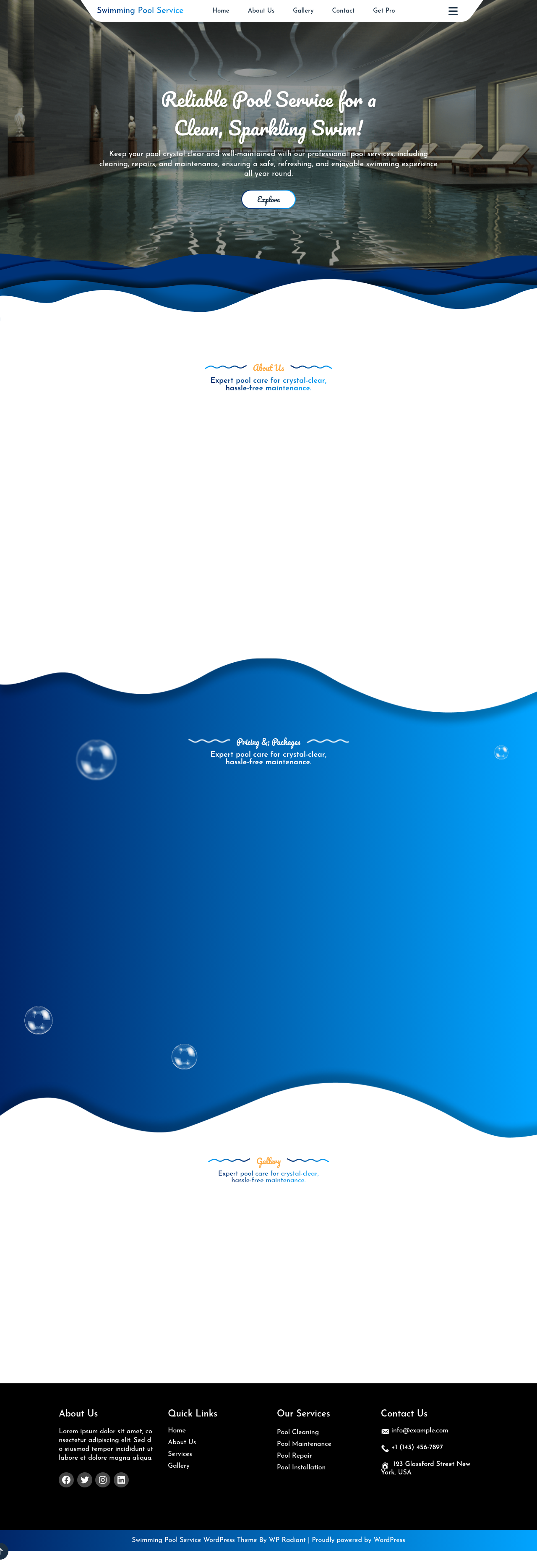 Десктоп (ниже) — Swimming Pool Service