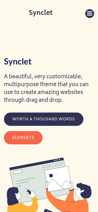 Мобильный вид — Synclet