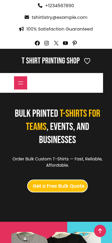Мобильный вид — T Shirt Printing Shop