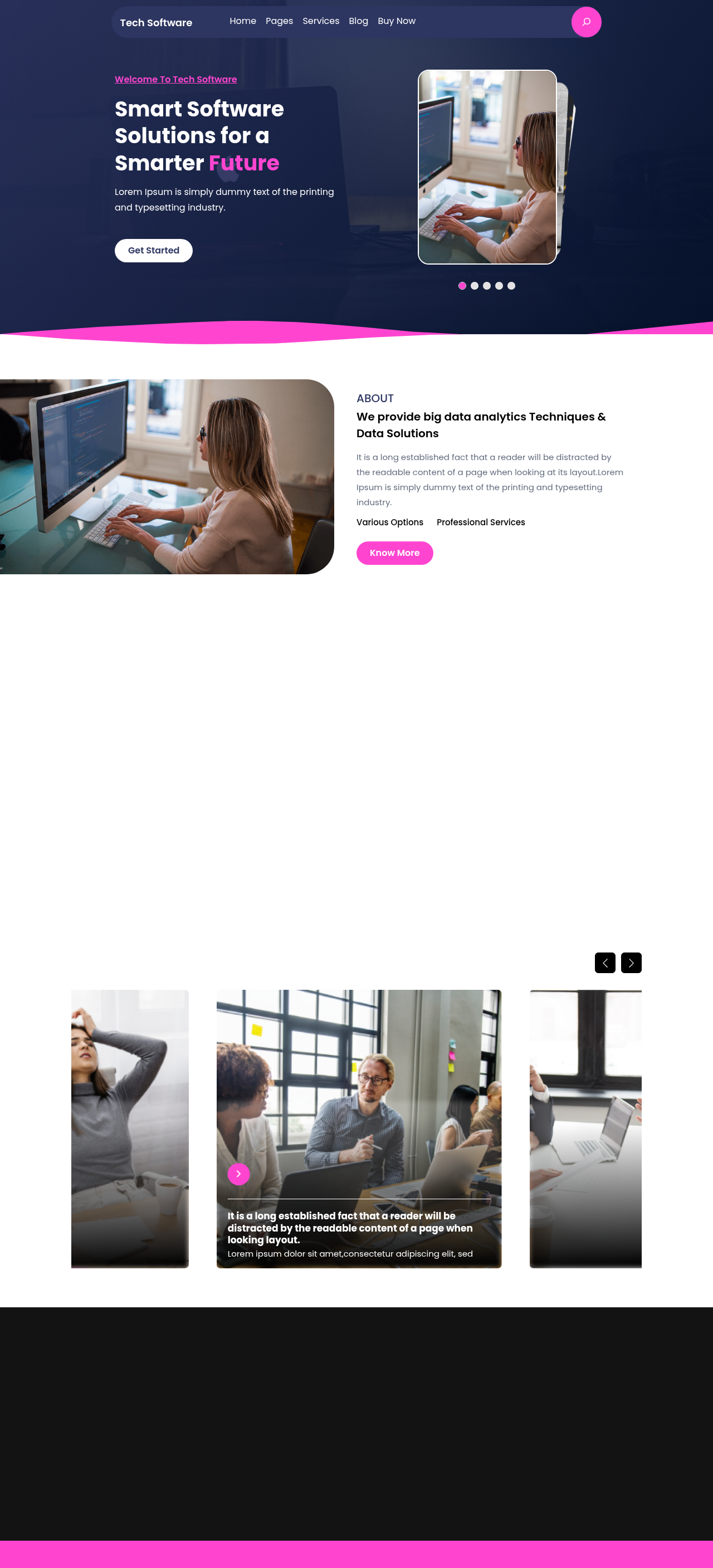 Десктоп (ниже) — Tech Software