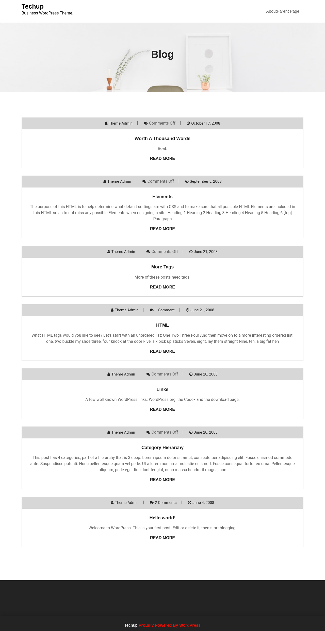Десктоп (ниже) — Techup