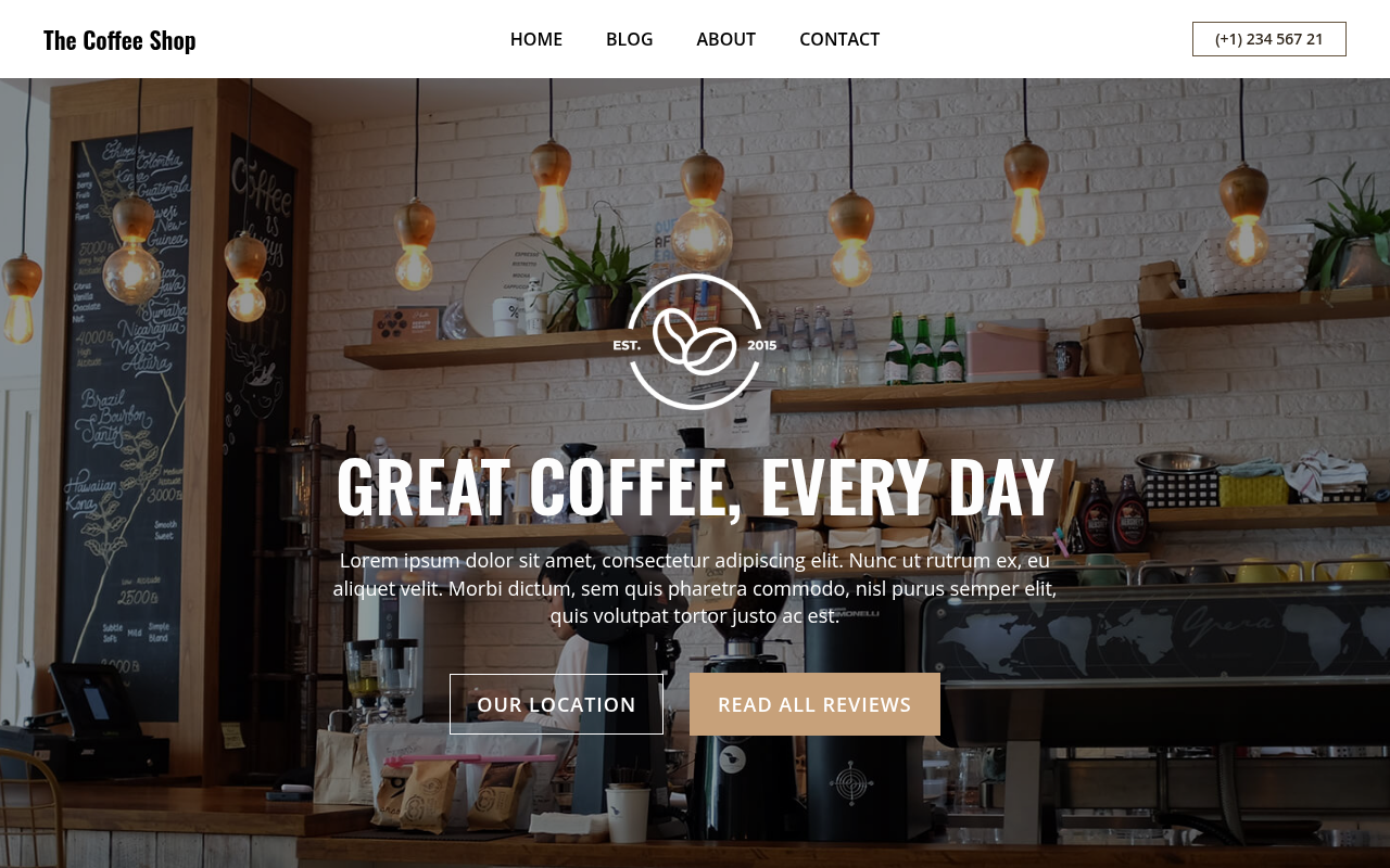 Десктоп — The Coffee Shop