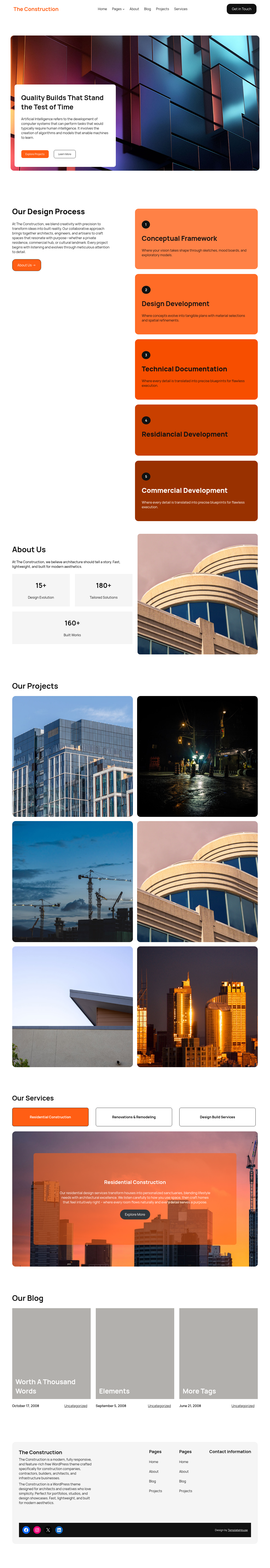 Десктоп (ниже) — The Construction