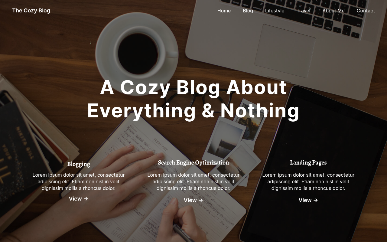 Десктоп — The Cozy Blog