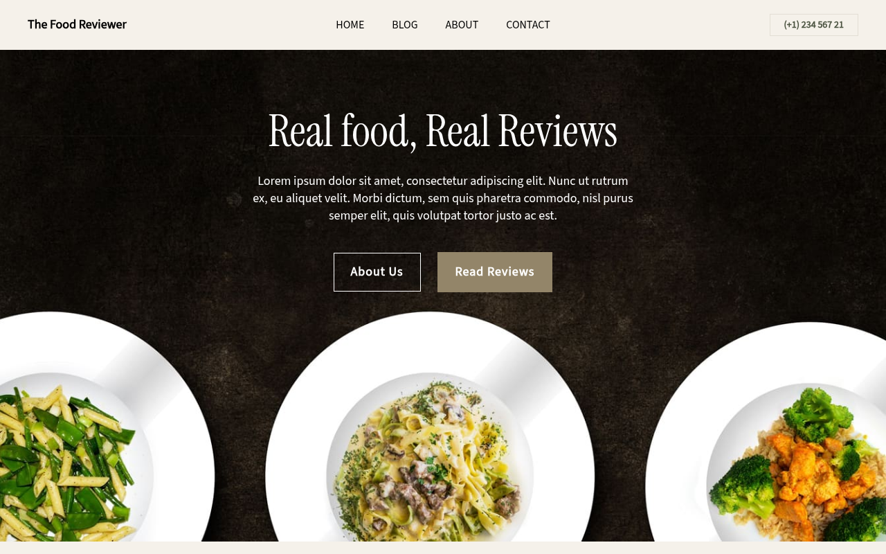 Десктоп — The Food Reviewer