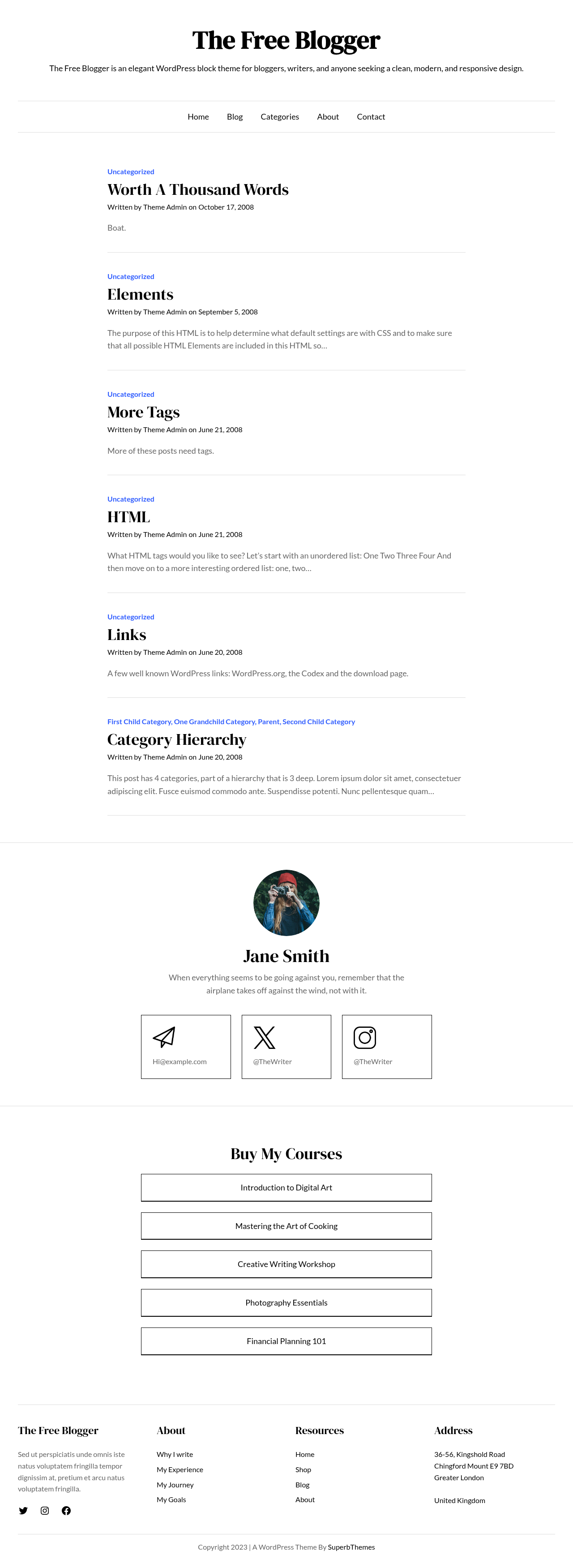 Десктоп (ниже) — The Free Blogger