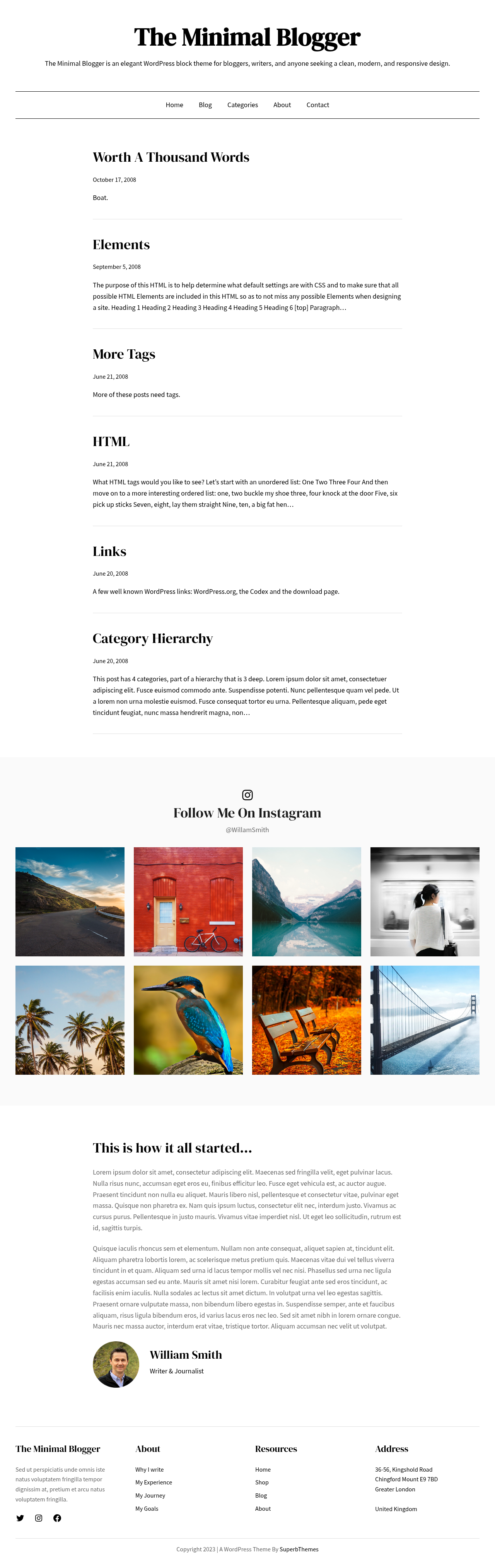 Десктоп (ниже) — The Minimal Blogger