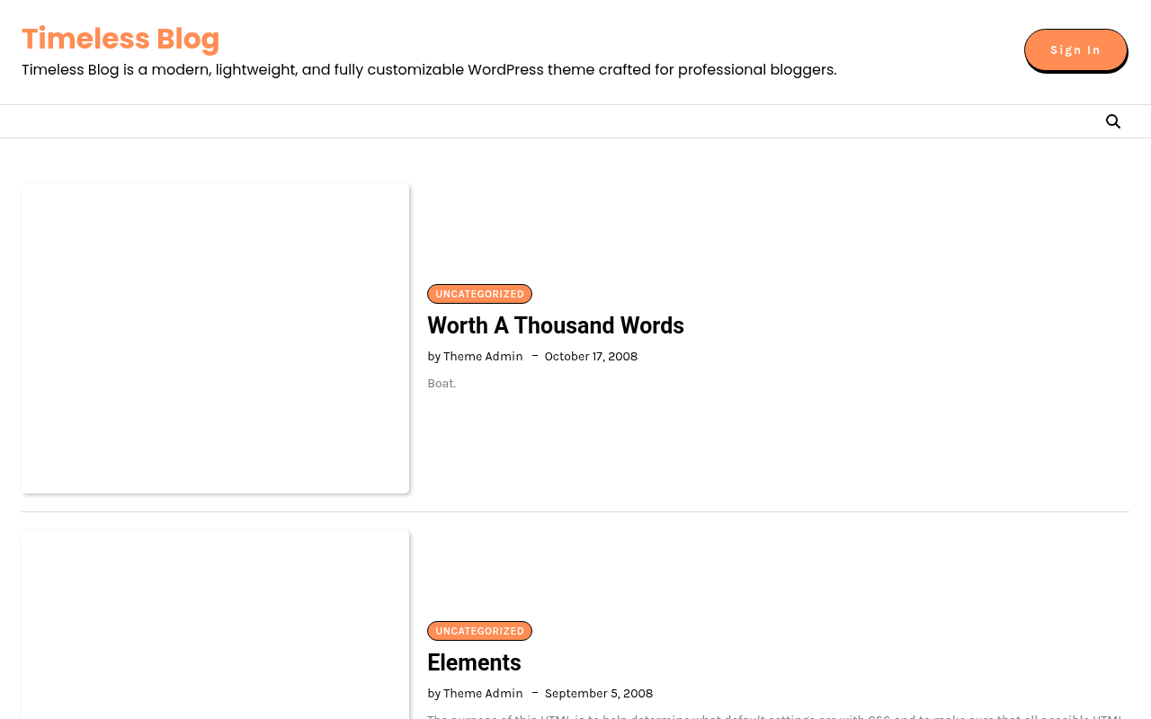 Десктоп — Timeless Blog