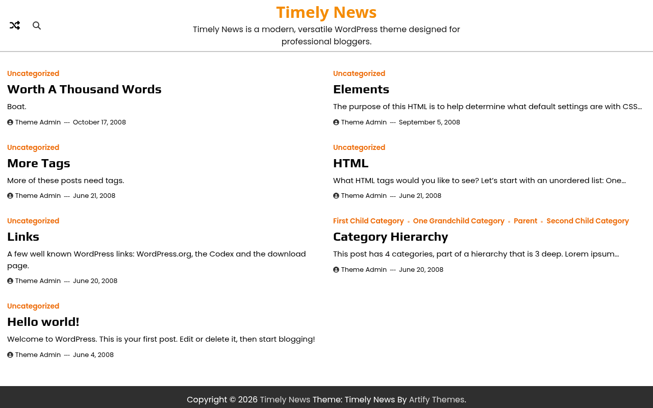Десктоп — Timely News