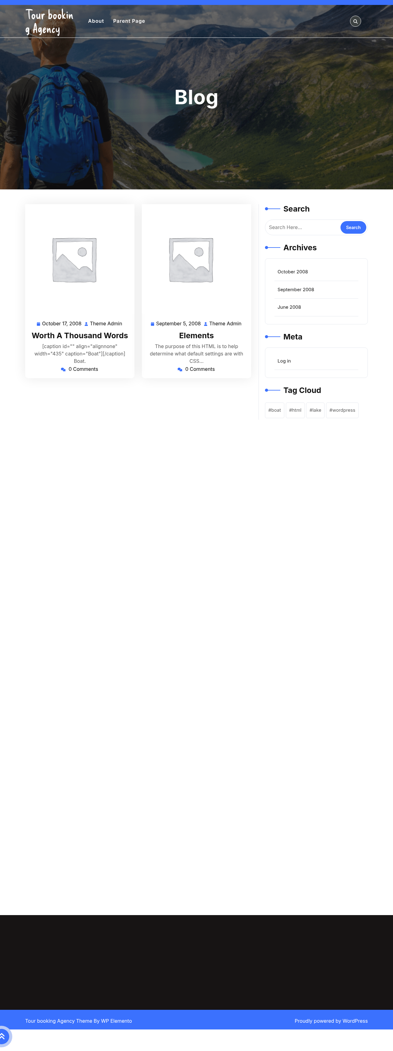 Десктоп (ниже) — Tour booking Agency