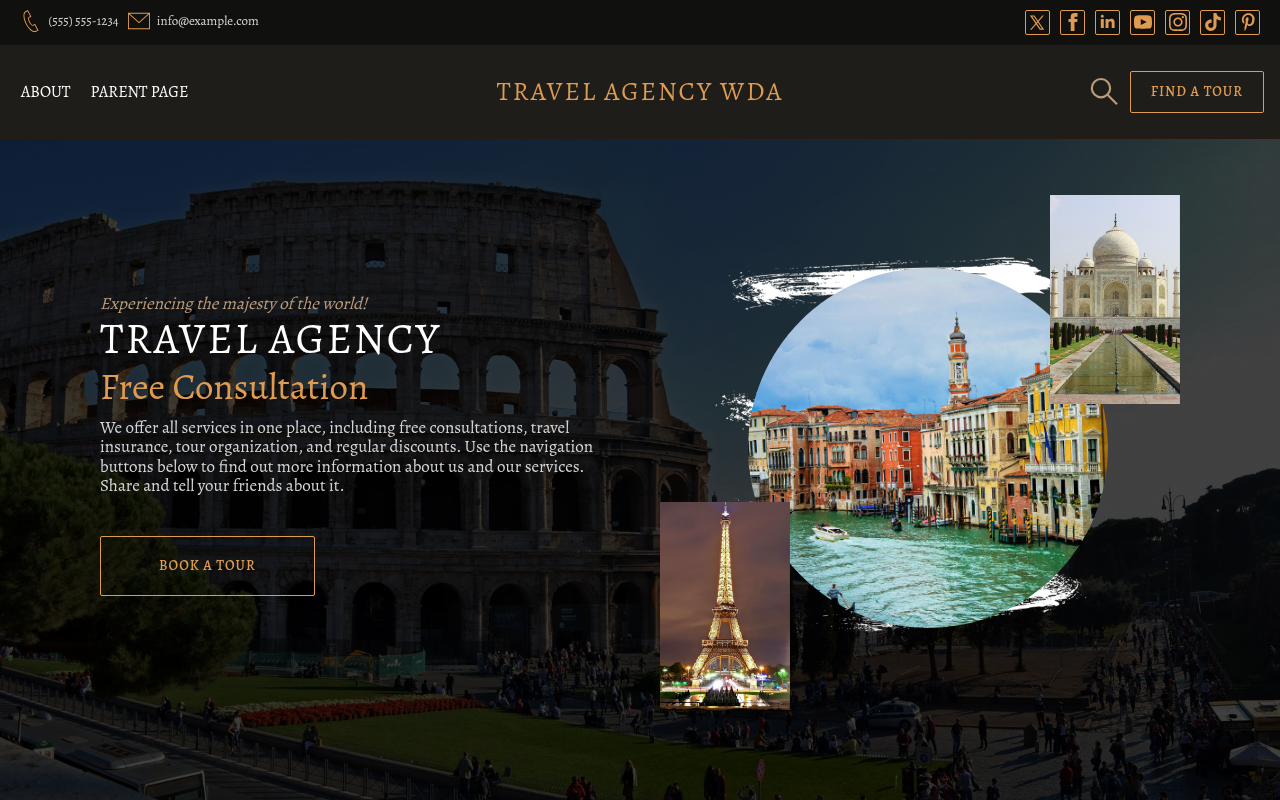 Десктоп — Travel Agency WDA