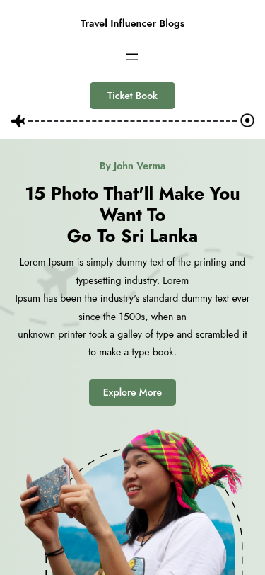 Мобильный вид — Travel Influencer Blogs