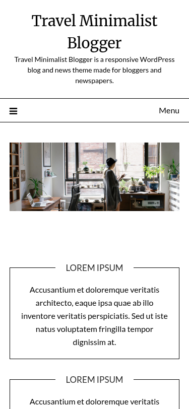 Мобильный вид — Travel Minimalist Blogger