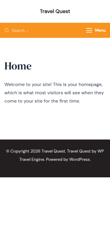 Мобильный вид — Travel Quest