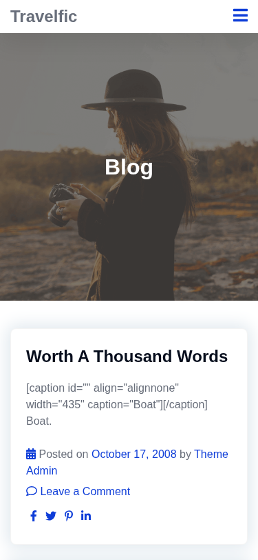 Мобильный вид — Travelfic