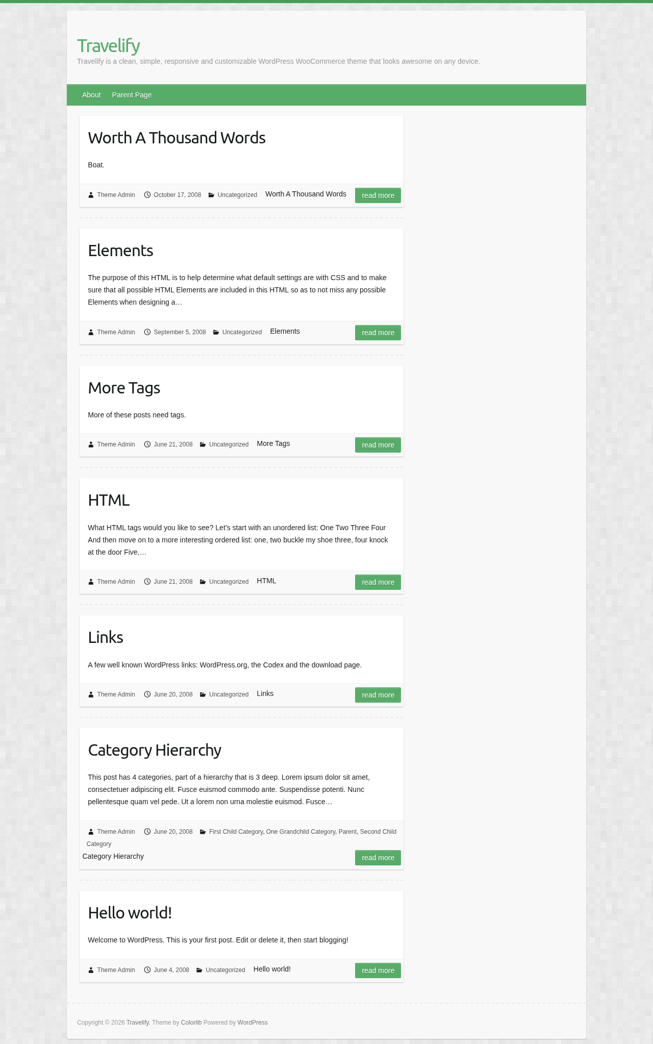 Десктоп (ниже) — Travelify