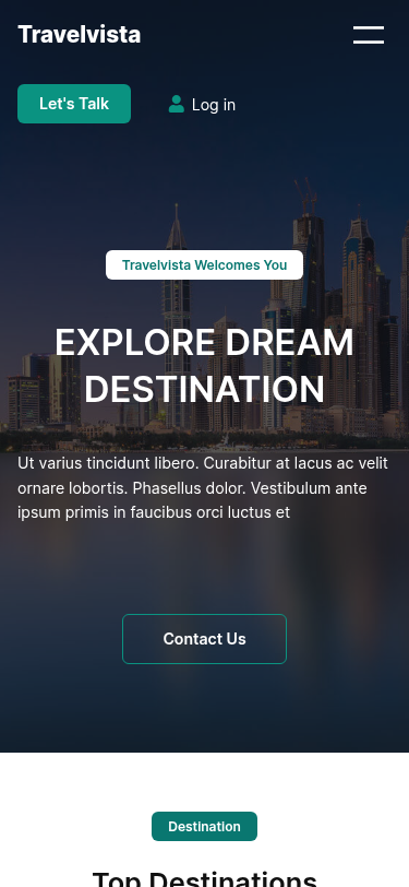 Мобильный вид — Travelvista