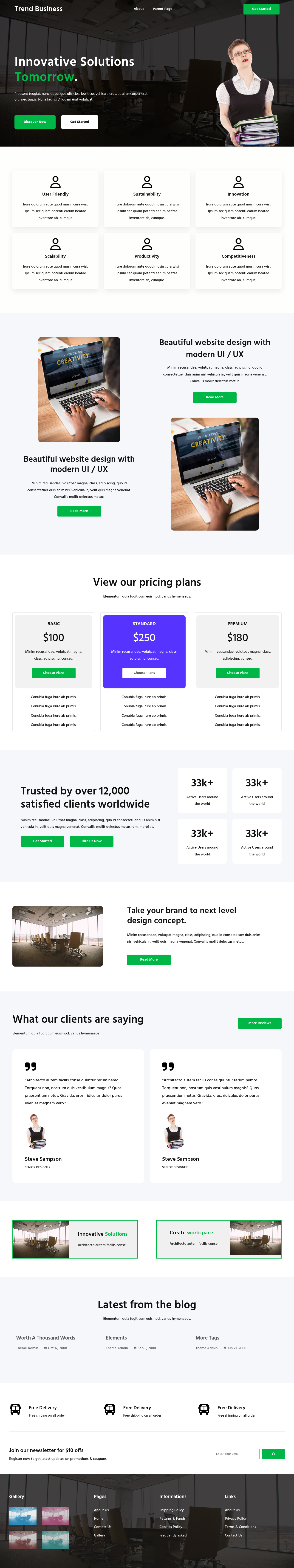 Десктоп (ниже) — Trend Business