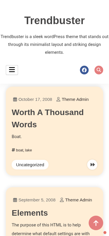 Мобильный вид — Trendbuster