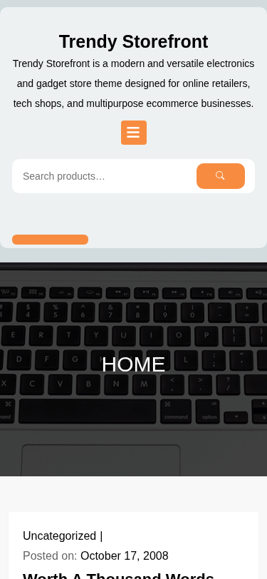 Мобильный вид — Trendy Storefront