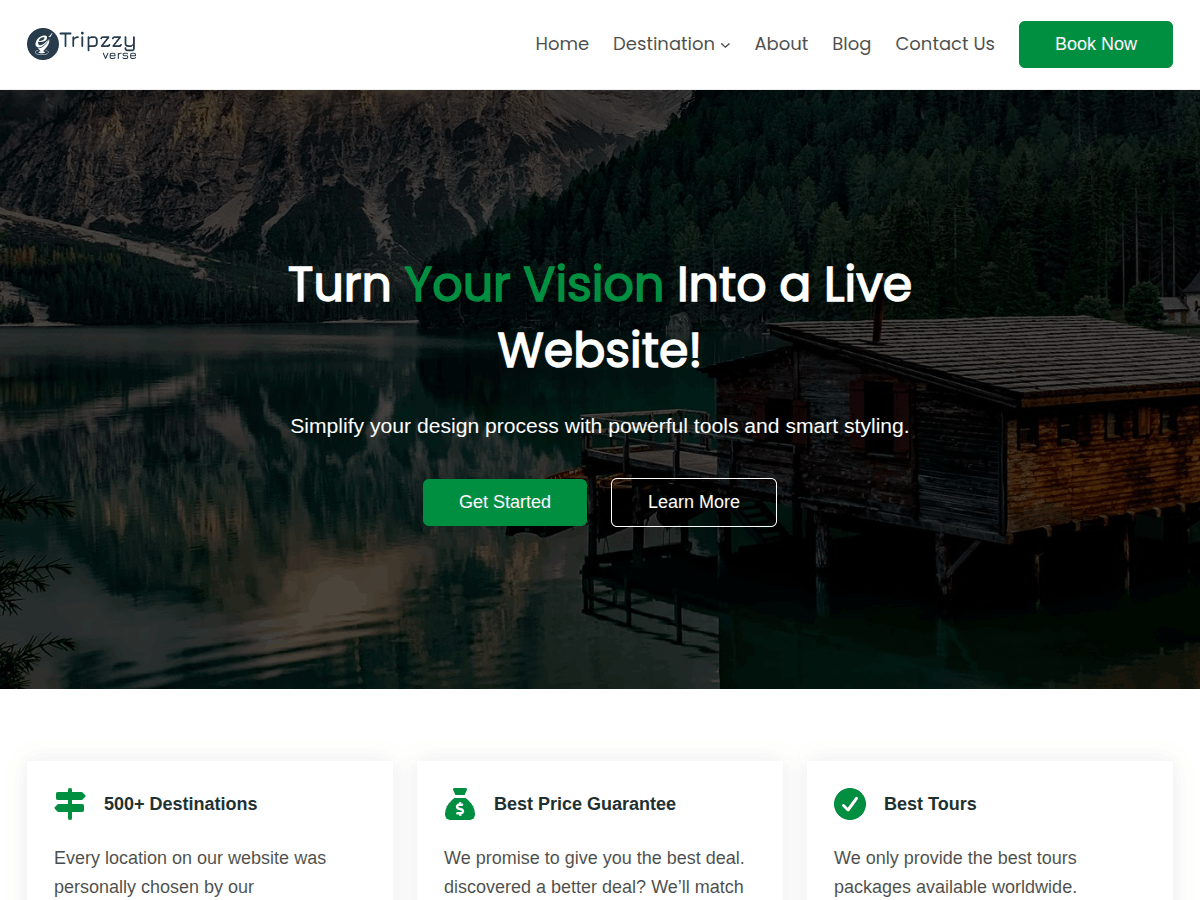 WordPress тема Tripzzy Verse