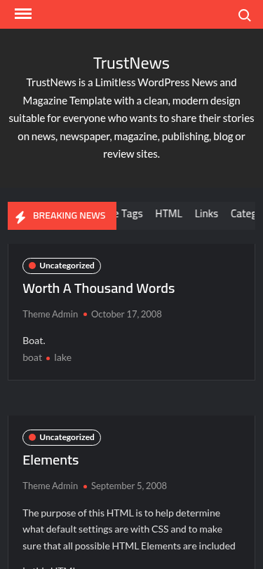 Мобильный вид — TrustNews