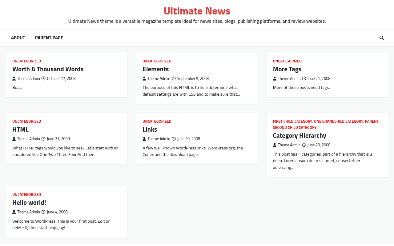 Десктоп — Ultimate News