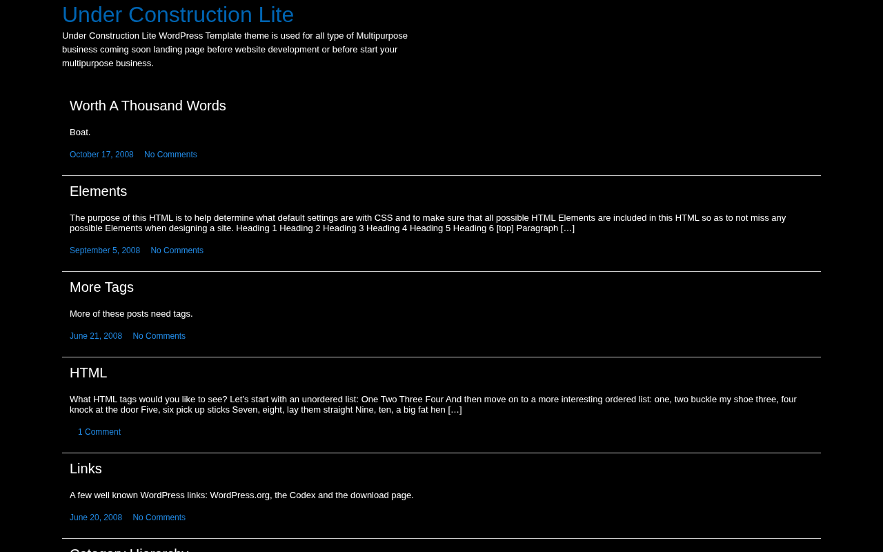 Десктоп — Under Construction Lite