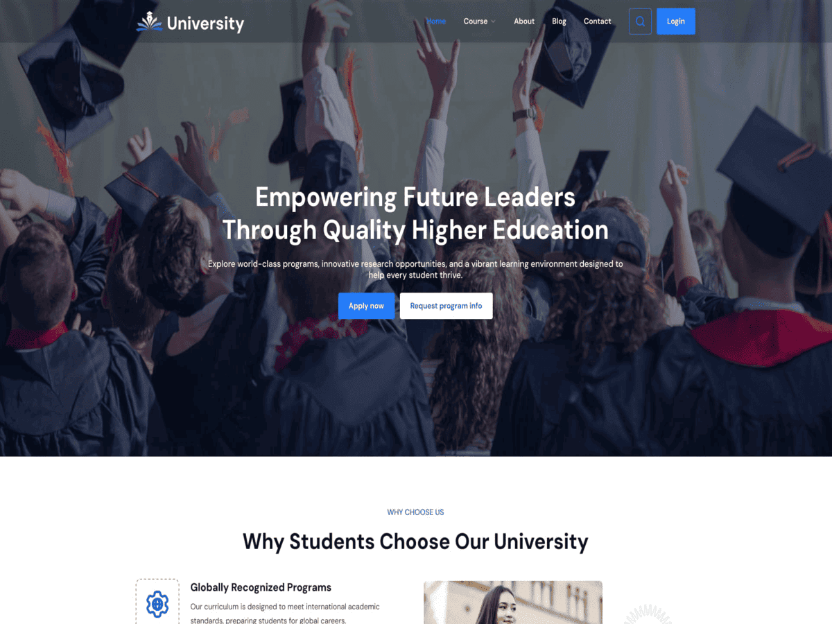 WordPress тема University Campus
